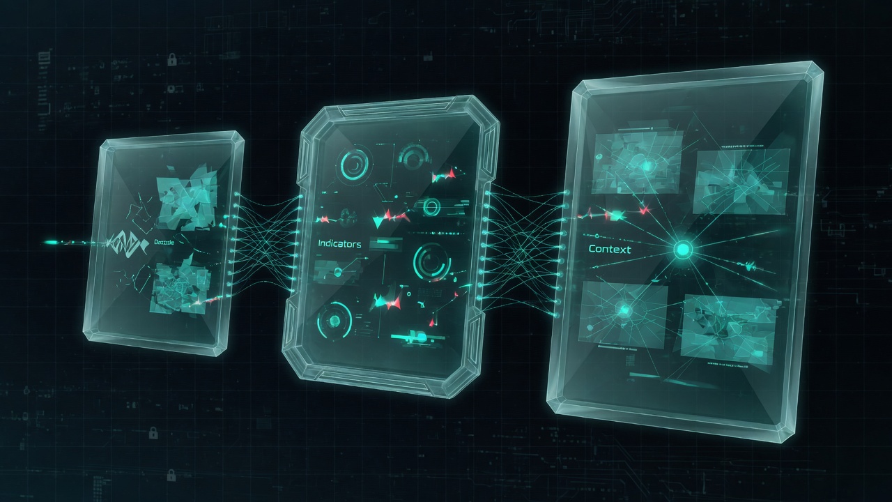 Three-phase inspection: decode, indicators, context
